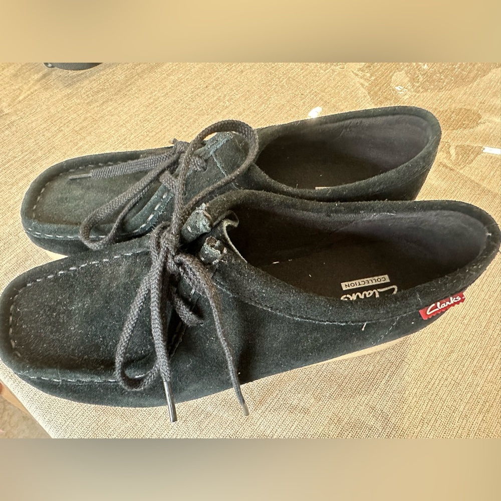 Clarks Black Suede Men's Loafers